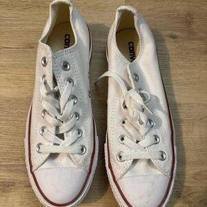 Converse White Canvas Sneakers